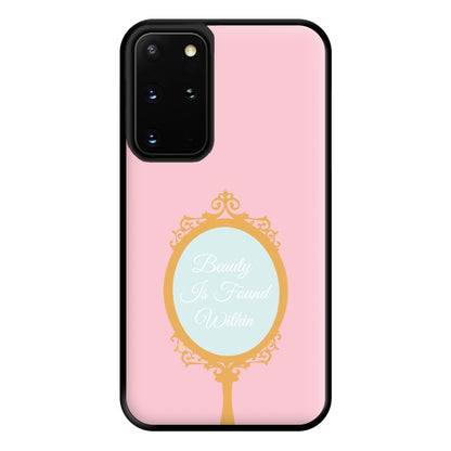 Beauty Is Found Within Mirror Phone Case for Galaxy S20 Plus