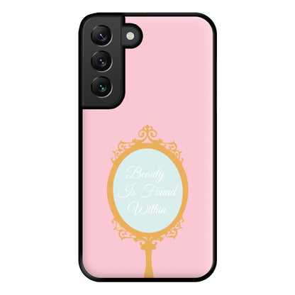 Beauty Is Found Within Mirror Phone Case for Galaxy S22 Plus