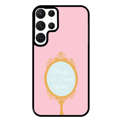 Beauty Is Found Within Mirror Phone Case for Galaxy S22 Ultra
