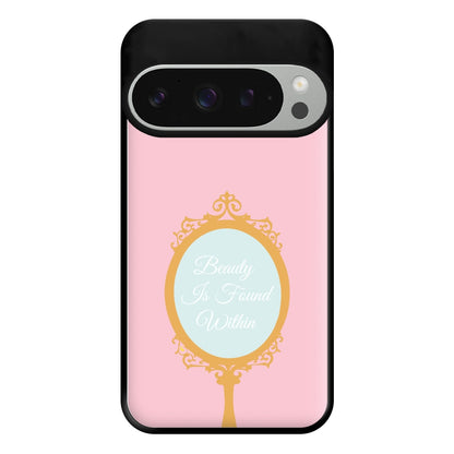 Beauty Is Found Within Mirror Phone Case for Google Pixel 9 Pro XL