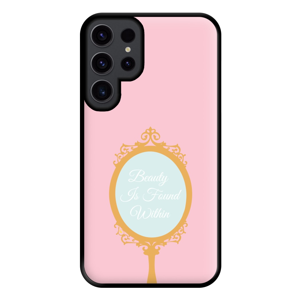 Beauty Is Found Within Mirror Phone Case for Galaxy S23 Ultra