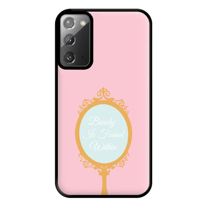 Beauty Is Found Within Mirror Phone Case for Galaxy Note 20 Ultra
