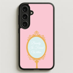 Beauty Is Found Within Mirror Phone Case for Galaxy S25FE