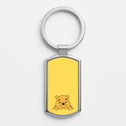 Cute Bear Leaning Luxury Keyring 1