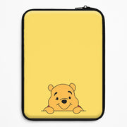 Cute Bear Leaning Laptop Sleeve 1