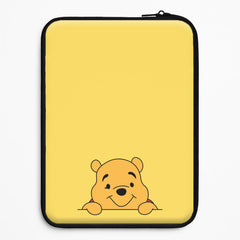 Cute Bear Leaning Laptop Sleeve