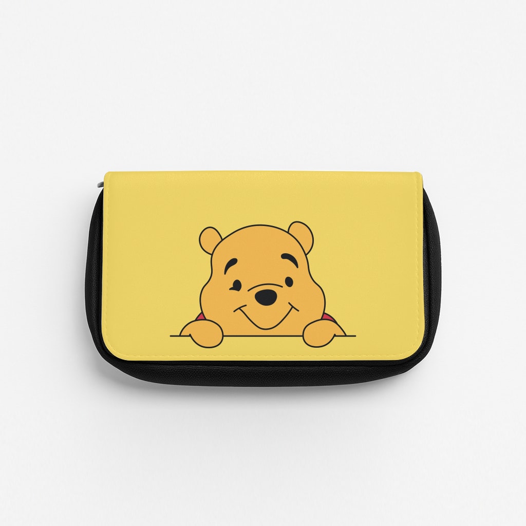 Cute Bear Leaning Pencil Case