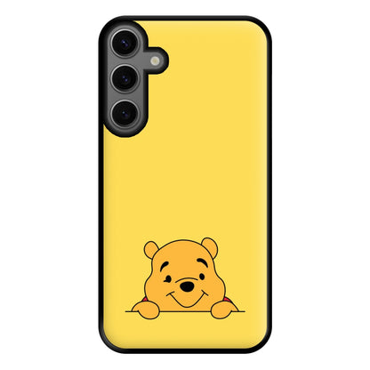 Cute Bear Leaning Phone Case for Galaxy S23FE
