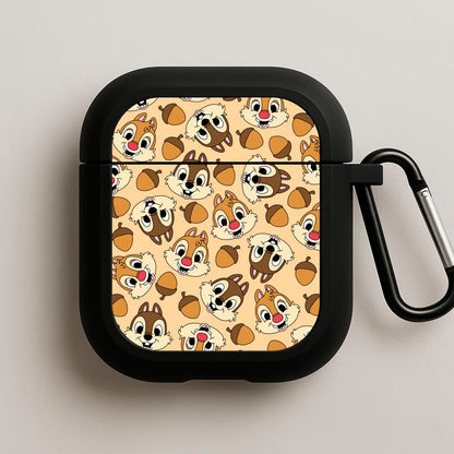 Cute Squirrels And Acorns Pattern AirPods Case