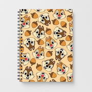 Cute Squirrels And Acorns Pattern Notebook 2