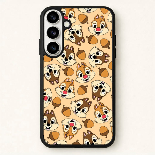 Cute Squirrels And Acorns Pattern Phone Case for Galaxy S26