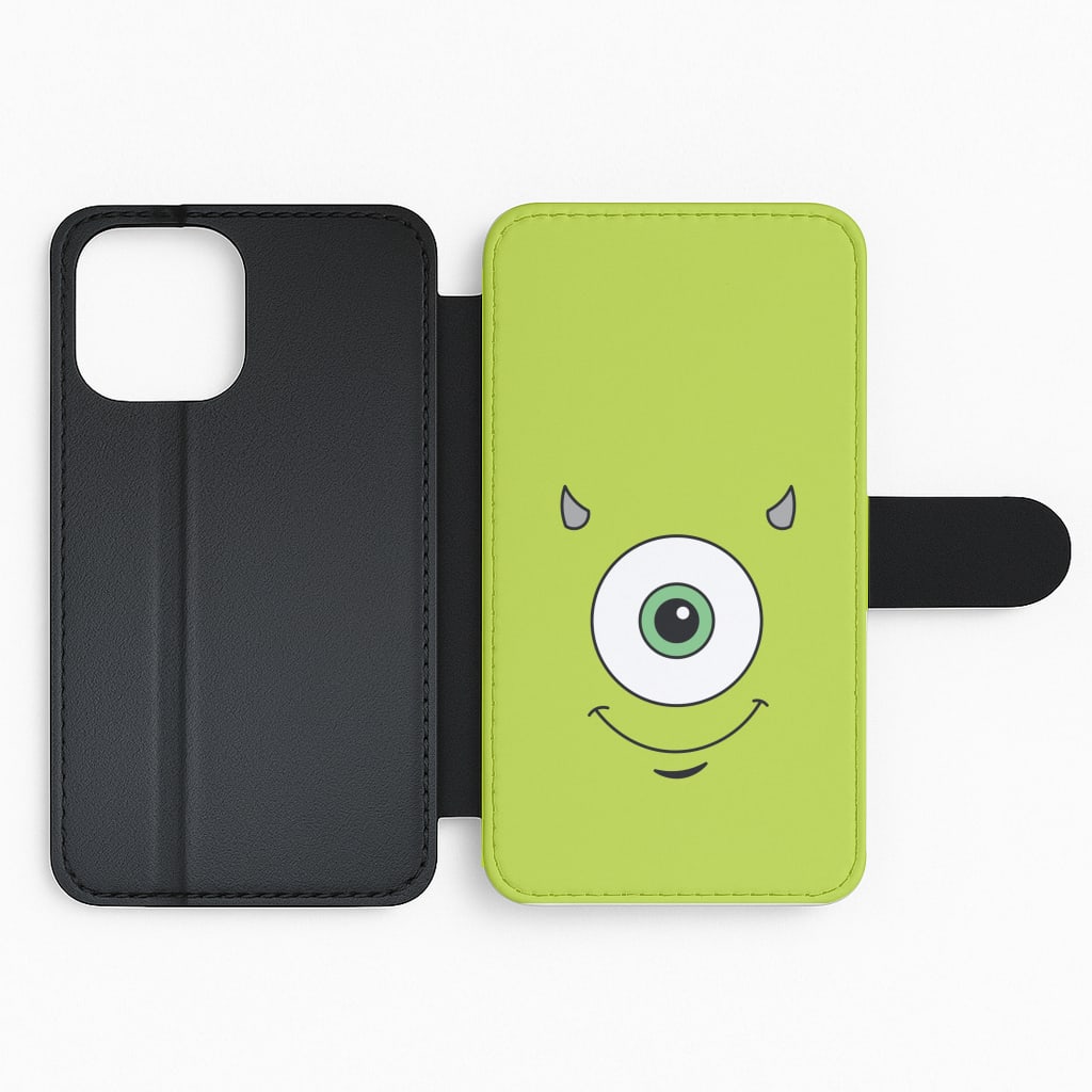 Green Monster Face Flip Phone Case