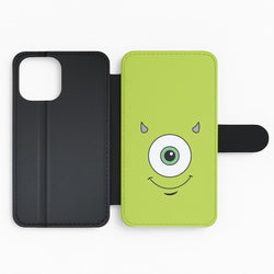 Green Monster Face Flip Phone Case