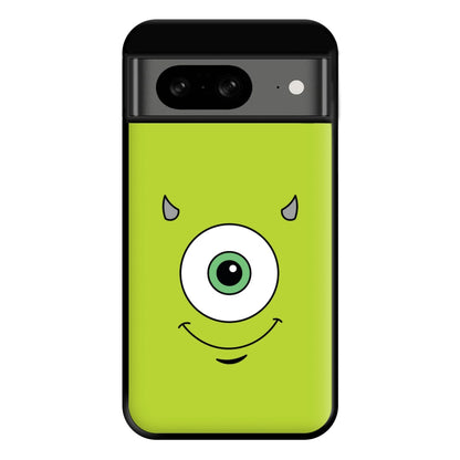Green Monster Face Phone Case for Google Pixel 8