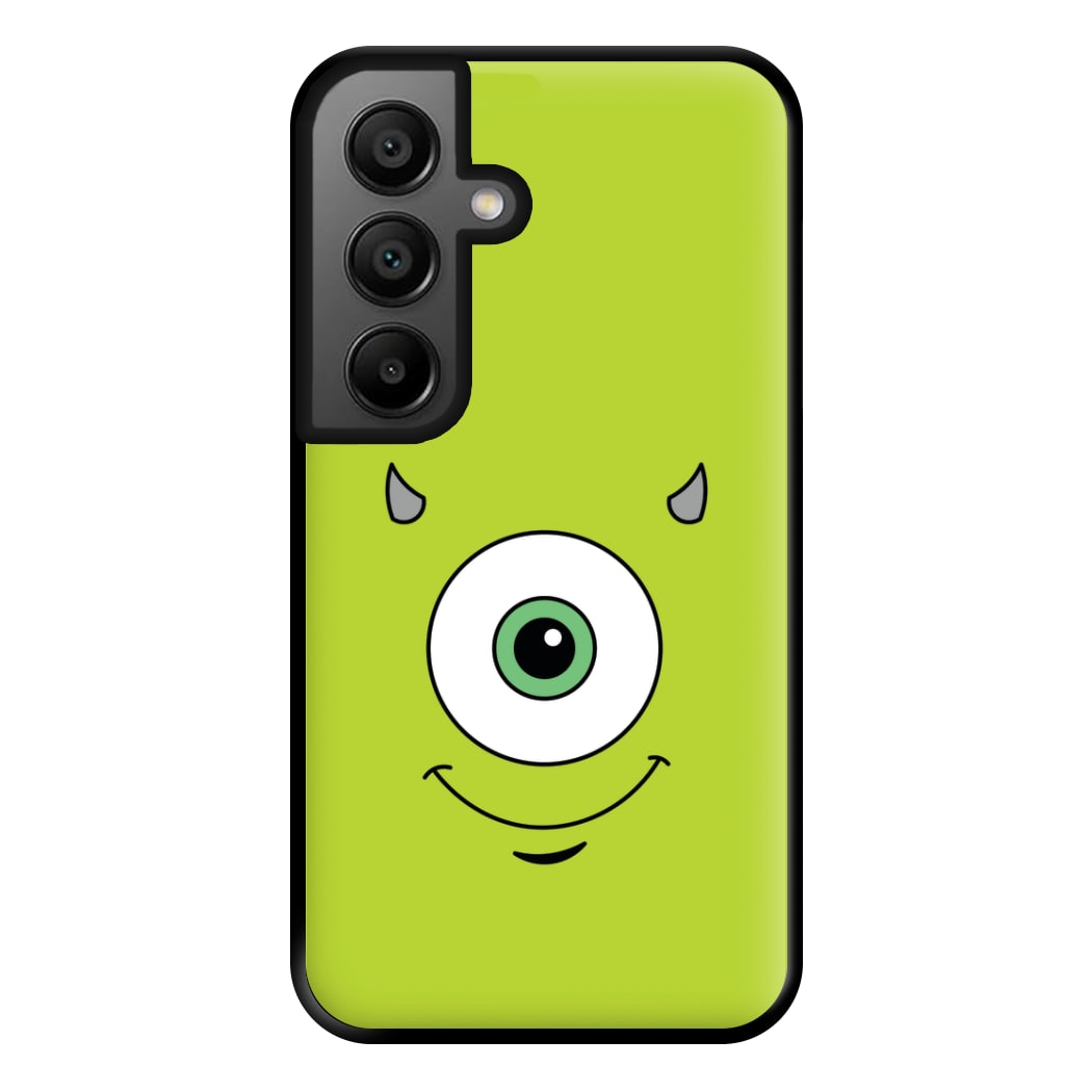 Green Monster Face Phone Case for Galaxy A56