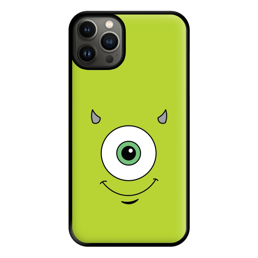 Green Monster Face Phone Case for iPhone 13