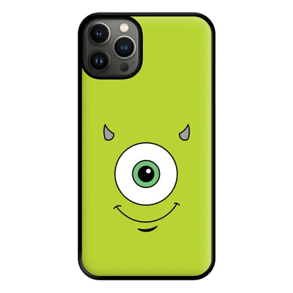 Green Monster Face Phone Case for iPhone 13