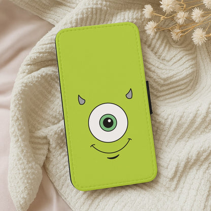 Green Monster Face Wallet Phone Case