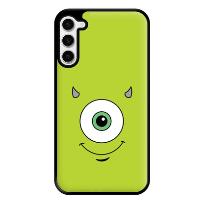 Green Monster Face Phone Case for Galaxy S23 Plus