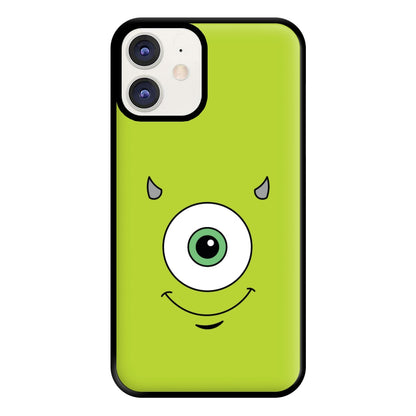 Green Monster Face Phone Case for iPhone 12 / 12 Pro