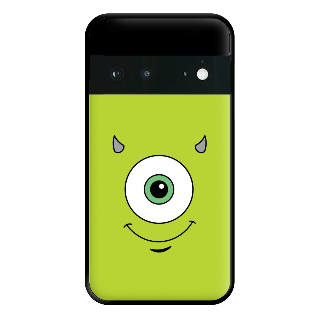 Green Monster Face Phone Case for Google Pixel 6a