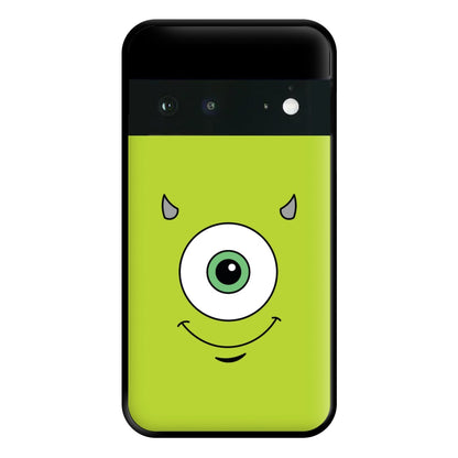 Green Monster Face Phone Case for Google Pixel 6a