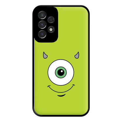 Green Monster Face Phone Case for Galaxy A53