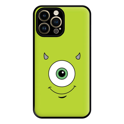 Green Monster Face Phone Case for iPhone 14 Pro Max