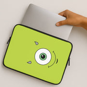 Green Monster Face Laptop Sleeve 2