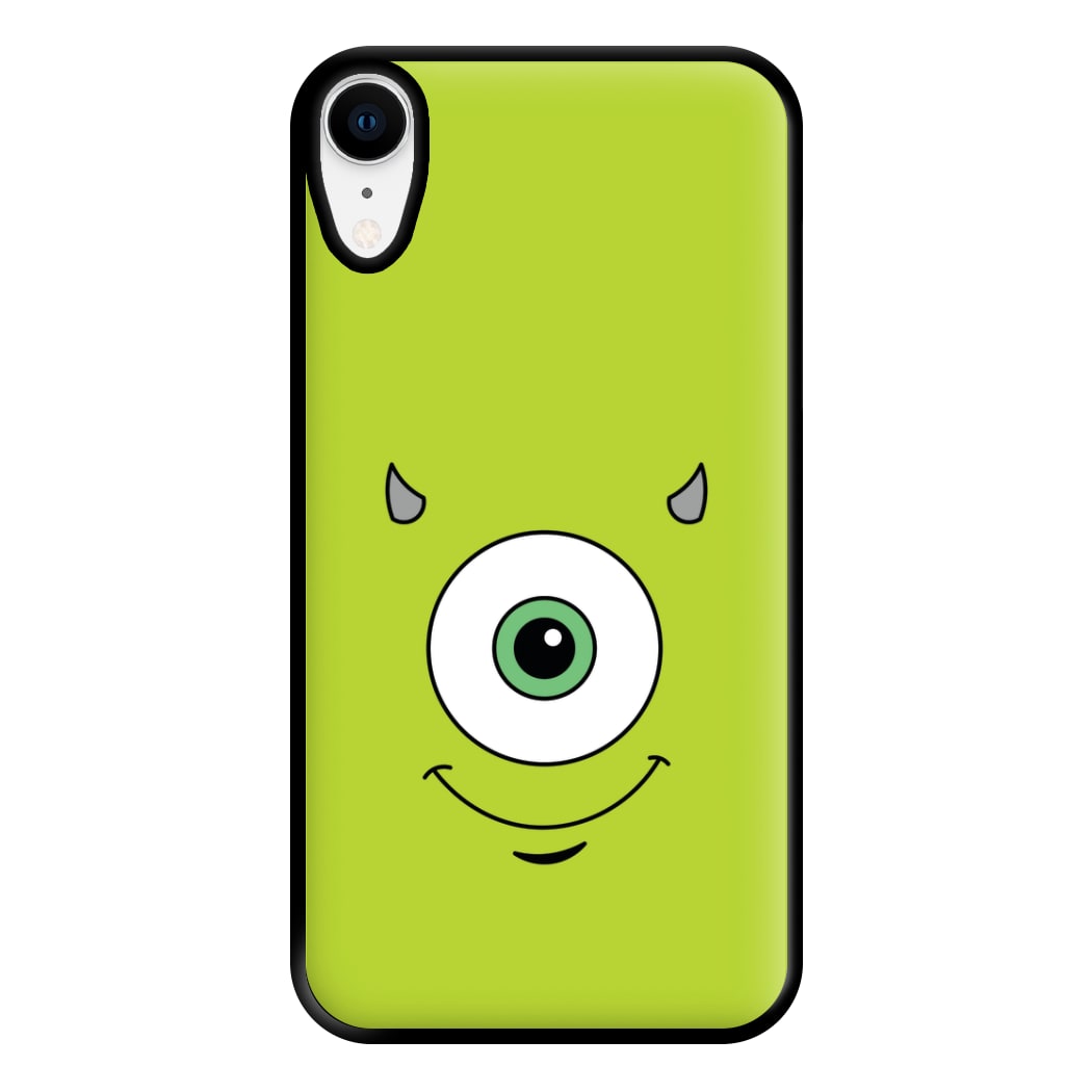 Green Monster Face Phone Case for iPhone XR