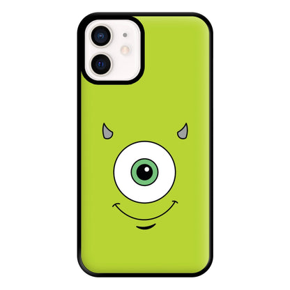 Green Monster Face Phone Case for iPhone 13 Mini