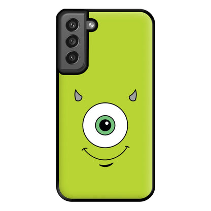 Green Monster Face Phone Case for Galaxy S21FE
