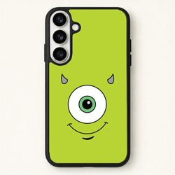 Green Monster Face Phone Case for Galaxy S26 Plus