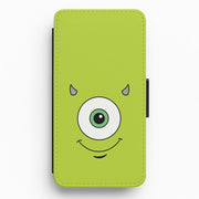 Green Monster Face Flip / Wallet Phone Case 1