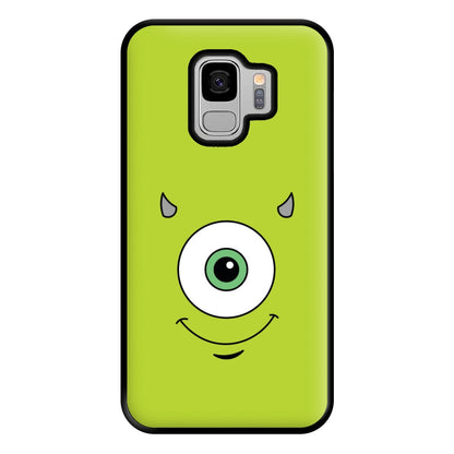 Green Monster Face Phone Case for Galaxy S9 Plus