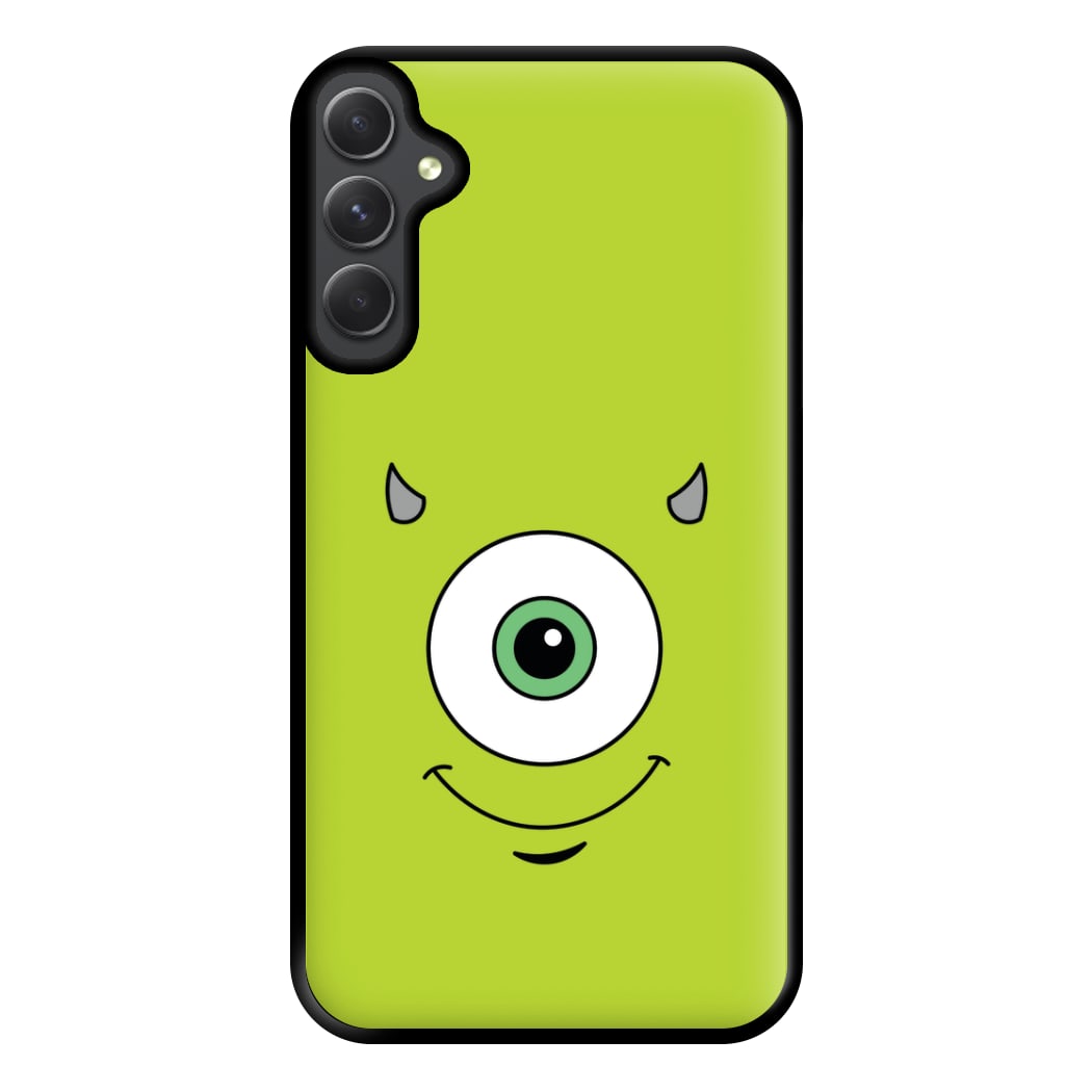 Green Monster Face Phone Case for Galaxy A54