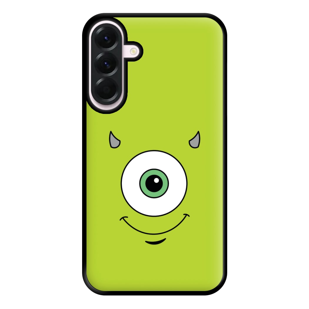 Green Monster Face Phone Case for Galaxy A36