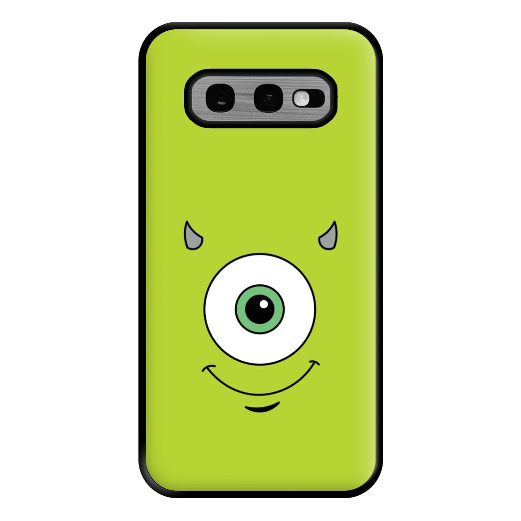 Green Monster Face Phone Case for Galaxy S10e