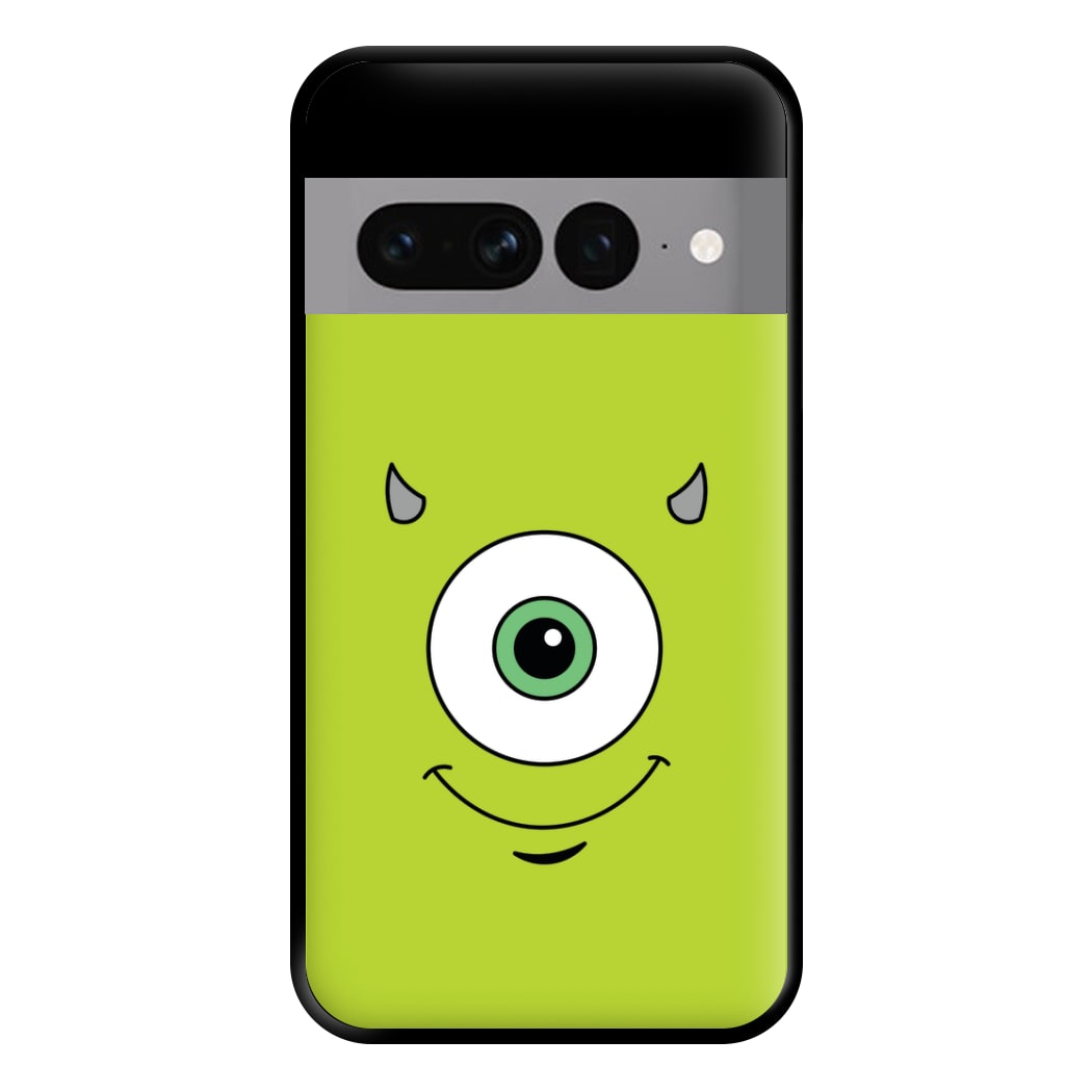 Green Monster Face Phone Case for Google Pixel 7 Pro