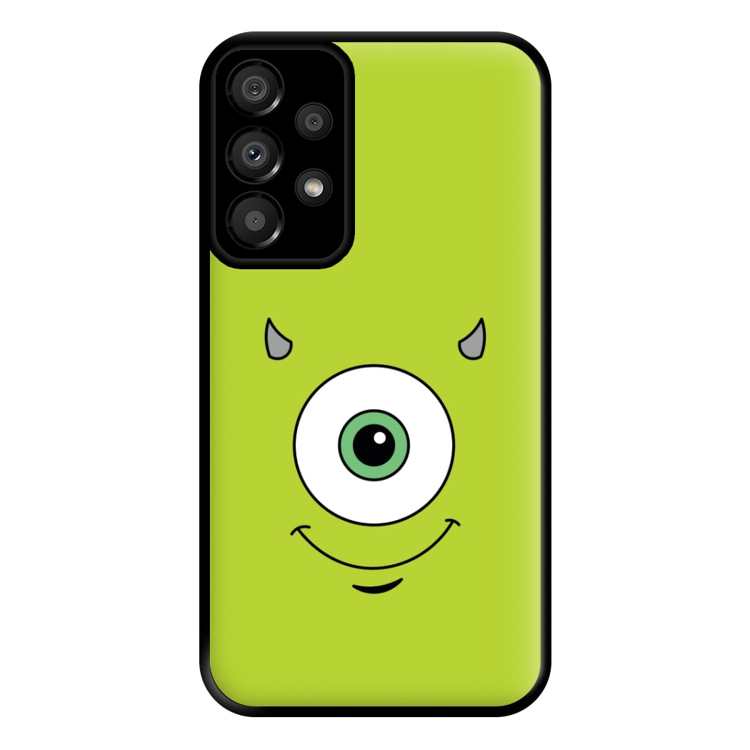 Green Monster Face Phone Case for Galaxy A33