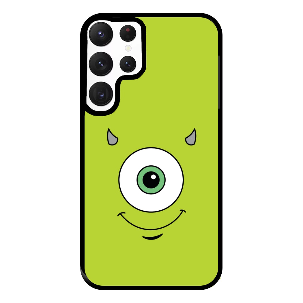 Green Monster Face Phone Case for Galaxy S22 Ultra