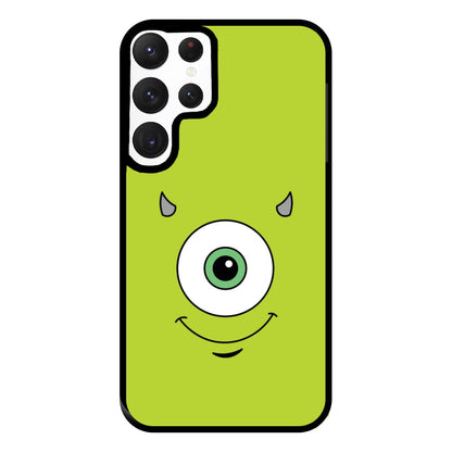 Green Monster Face Phone Case for Galaxy S22 Ultra