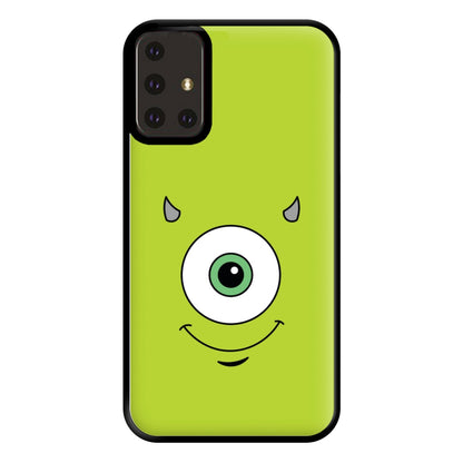 Green Monster Face Phone Case for Galaxy A71