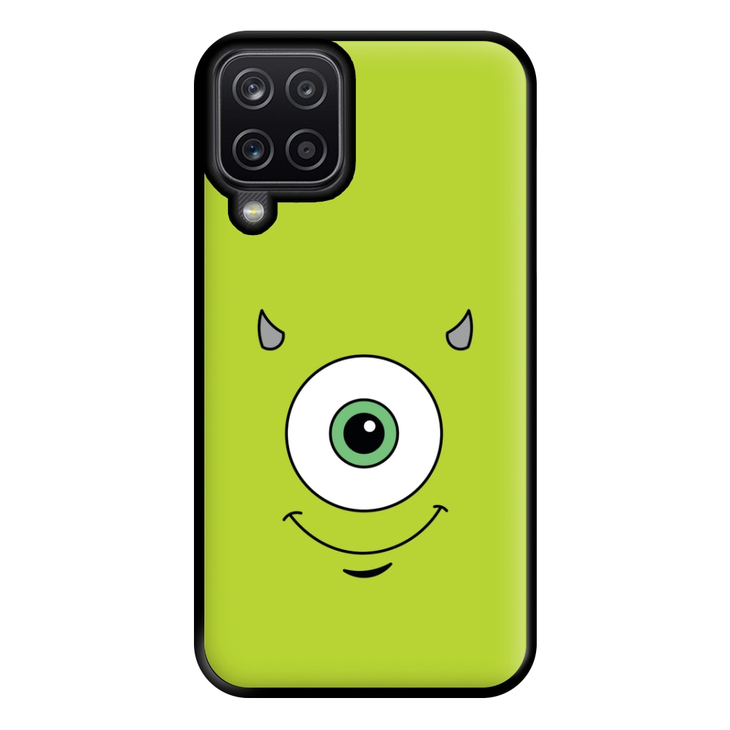 Green Monster Face Phone Case for Galaxy A12