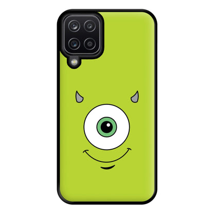 Green Monster Face Phone Case for Galaxy A12