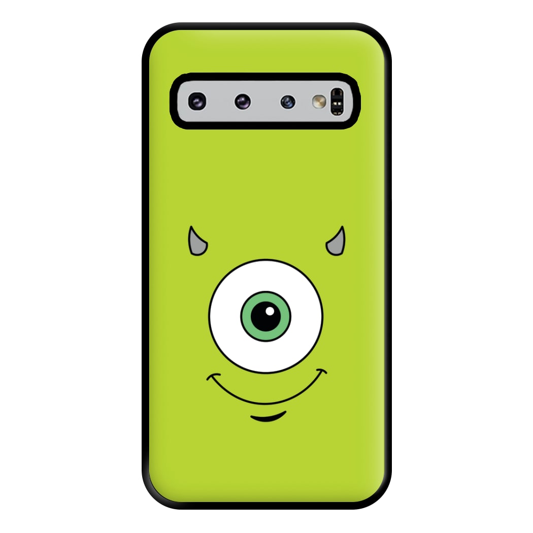 Green Monster Face Phone Case for Galaxy S10 Plus
