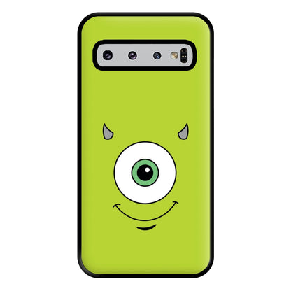 Green Monster Face Phone Case for Galaxy S10 Plus