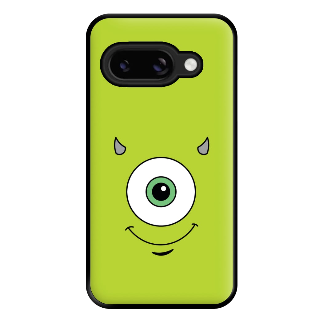 Green Monster Face Phone Case for Google Pixel 8a