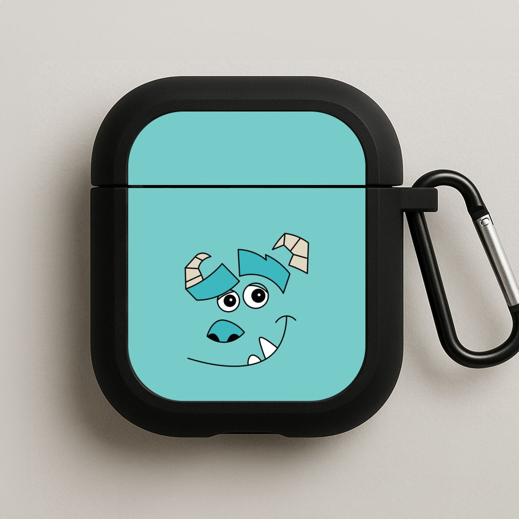 Blue Monster Face AirPods Case