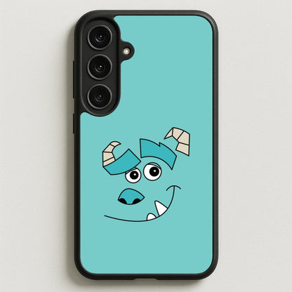 Blue Monster Face Phone Case for Galaxy S25FE